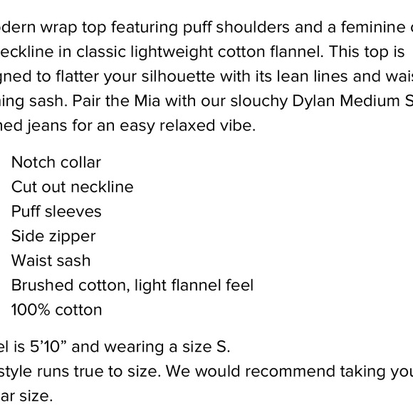 Marissa Webb Mia Lightweight Flannel Wrap Top - Picture 11 of 11